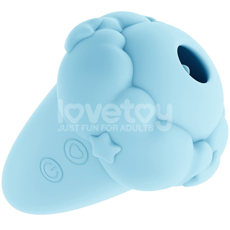 Flicker Rechargeable Vibrator - Light Blue