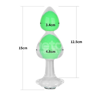 Gemoria Silicone Butt Plug (Glow-In-The-Dark)