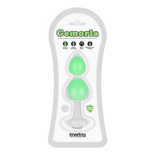 Gemoria Silicone Butt Plug (Glow-In-The-Dark)