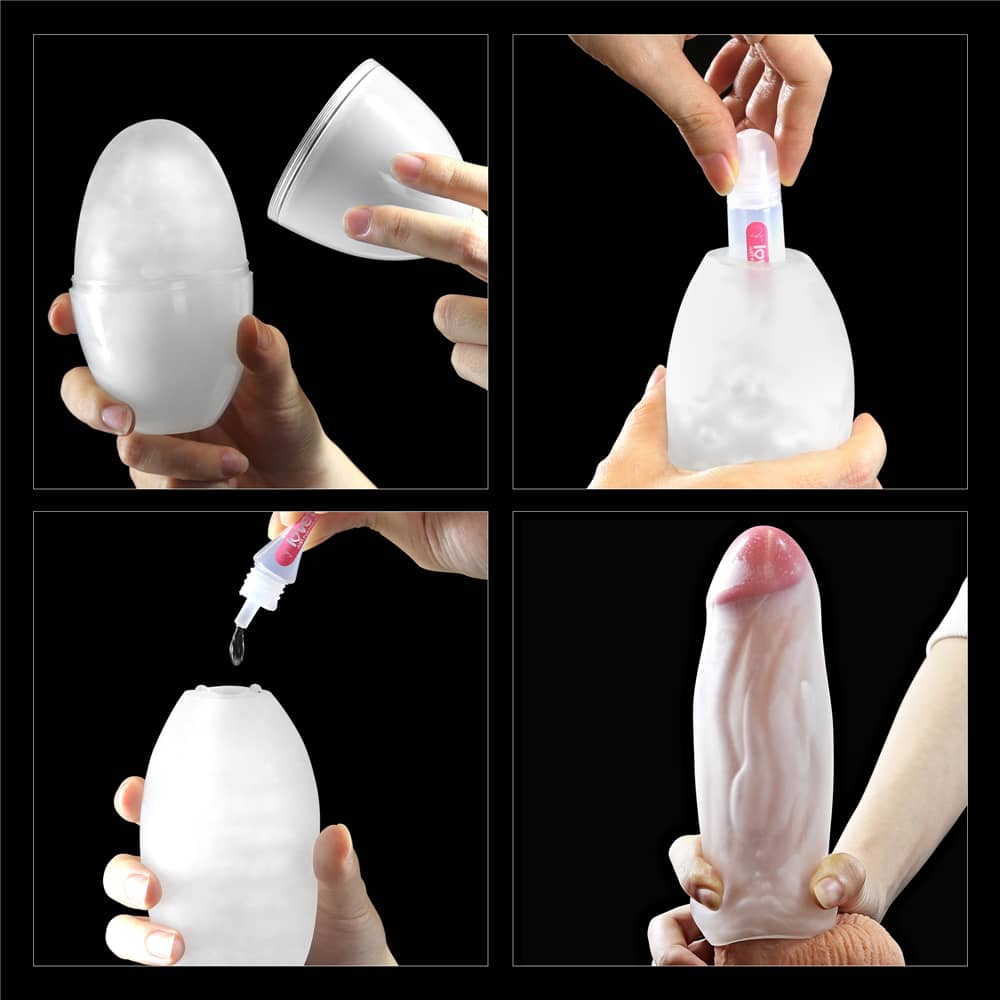 Tutorial on how to use the giant egg climax spirals masturbator