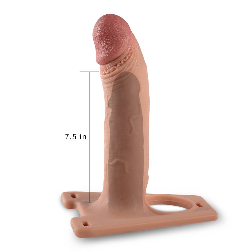 The hole size of the 8 inches ingen hollow strap on dildo