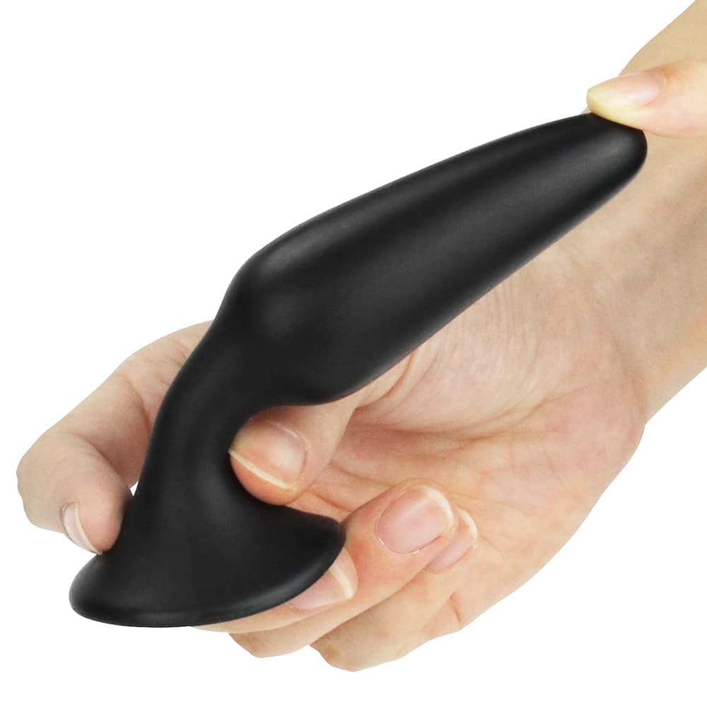 The lure me silicone anal plug s bends ultra softly