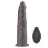 The left side of the 9 inches dual layered silicone rotator black