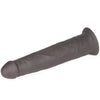 The entail body of the 9 inches dual layered silicone rotator black