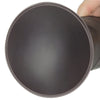 The powerful suction cup of the 9 inches dual layered silicone rotator black