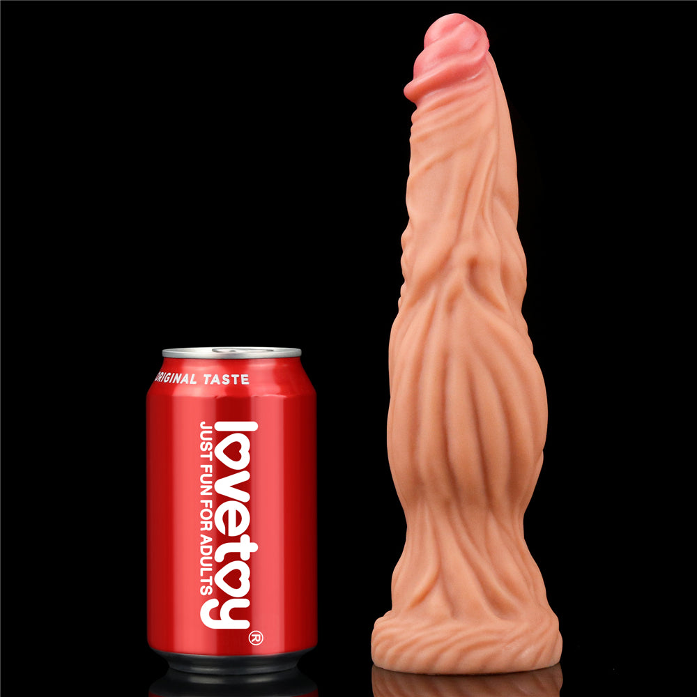 9.5'' Dual layered Platinum Silicone Cock - Flesh