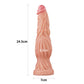 9.5'' Dual Density Platinum Silicone Cock - Flesh