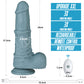 11'' Rechargeable Thrusting and Vibrating Silicone Dildo