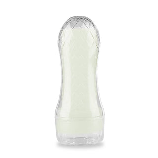 The lumino pocketed masturbator is upright