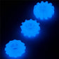 The lumino play reusable durable cock ring 3 pcs glow blue light in the dark