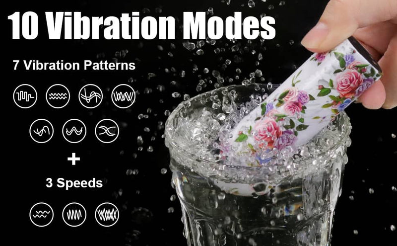 The mini bullet aphrodite vibrator has 10 modes of vibrations