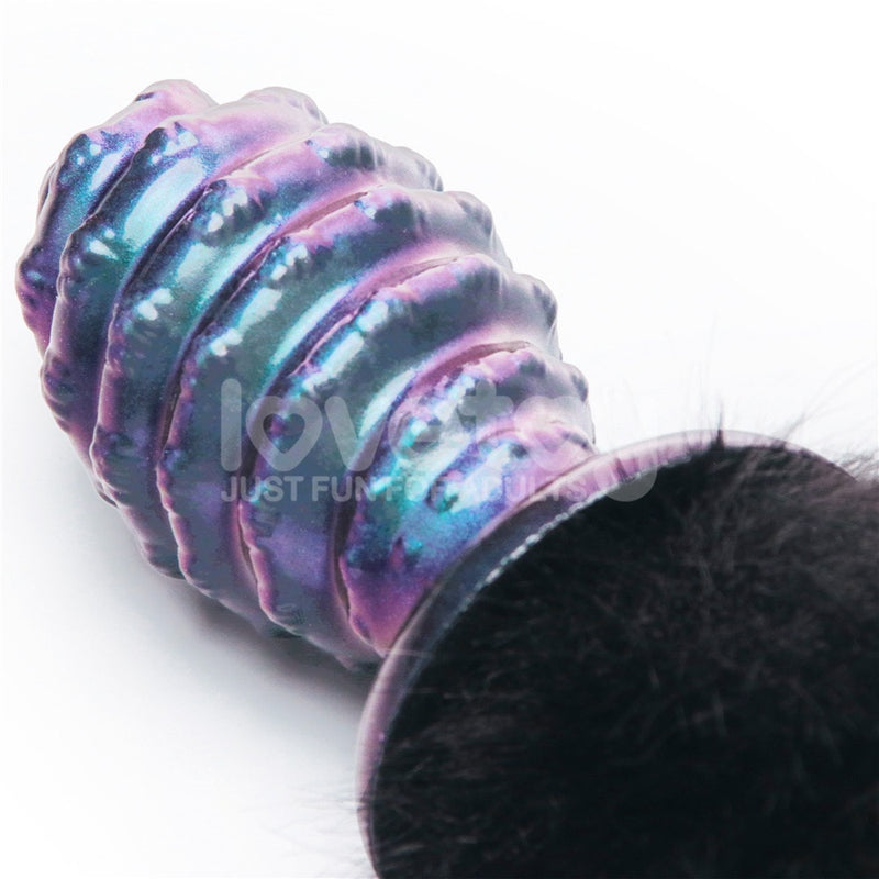 MystiTail Silicone Anal Plug with 14" Tail