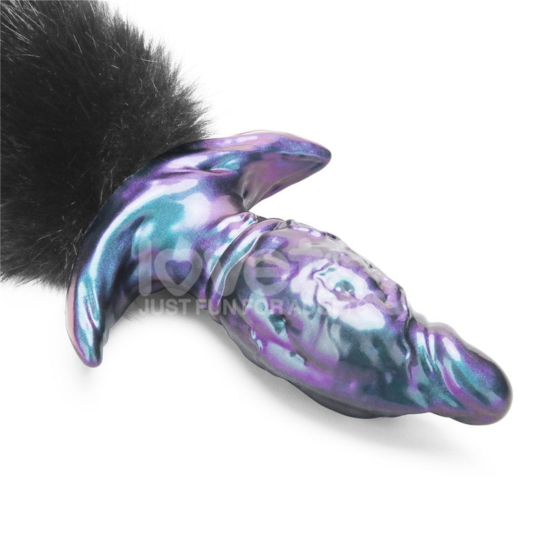 MystiTail Silicone Anal Plug with 14" Tail