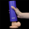 The blow job stroker masturbator is used on the dildo