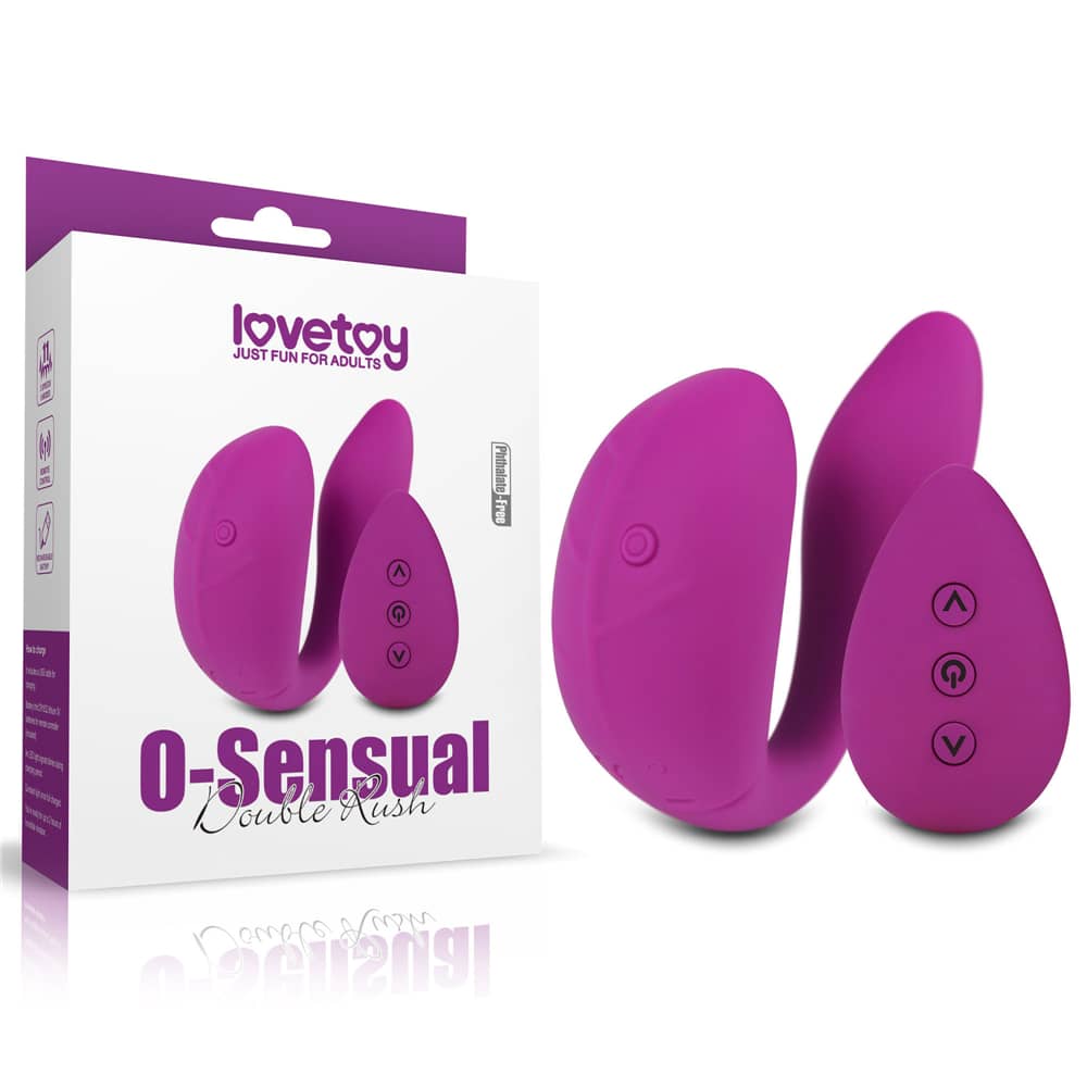 The packaging of the double rush remote control vibrator 