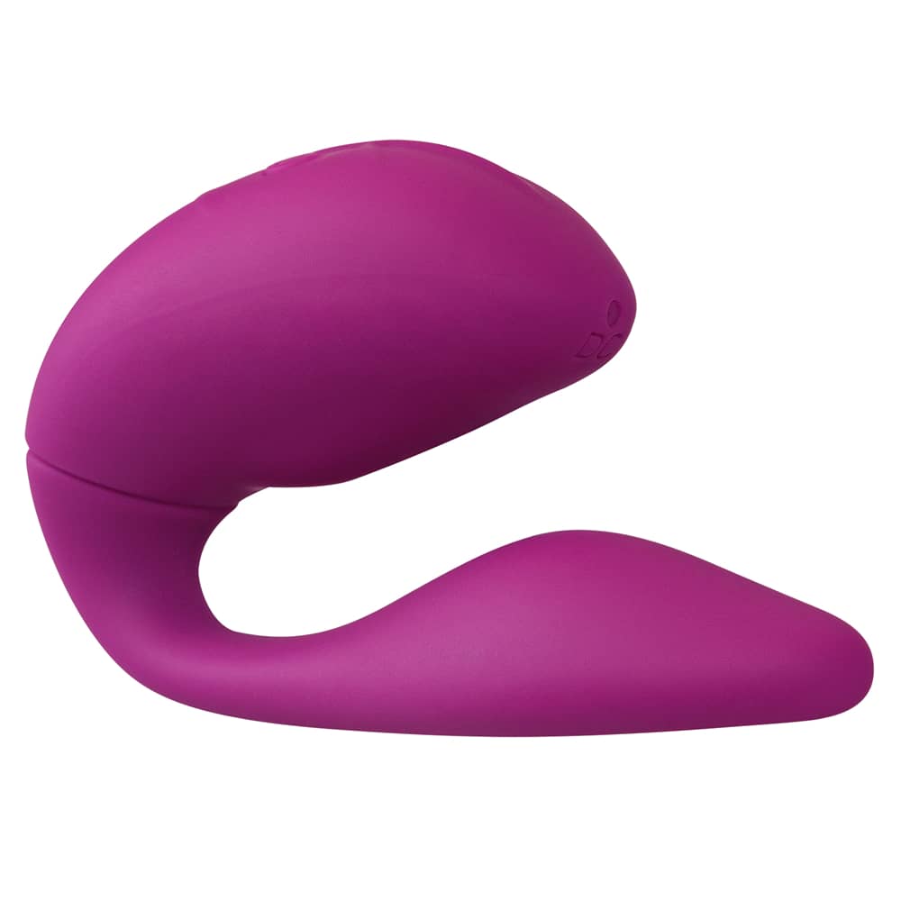 The double rush remote control vibrator is upright