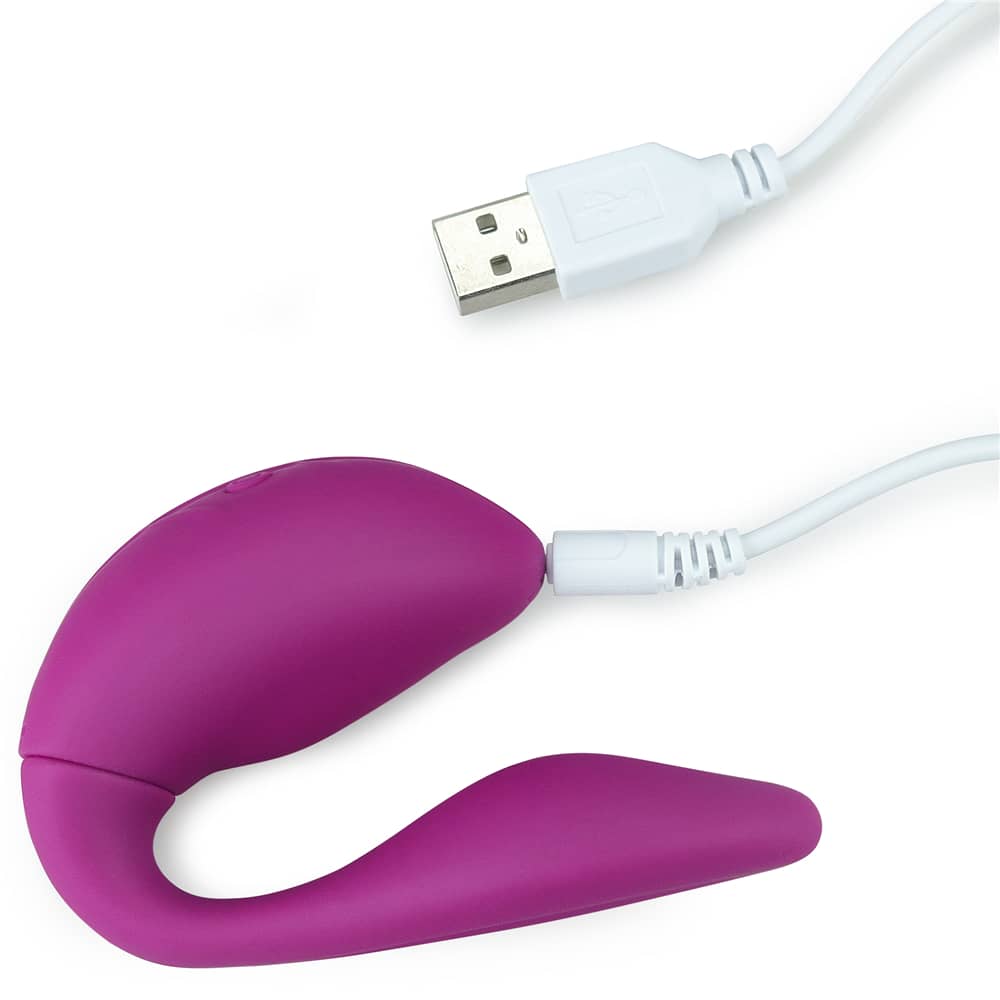 The double rush remote control vibrator is rechargeable