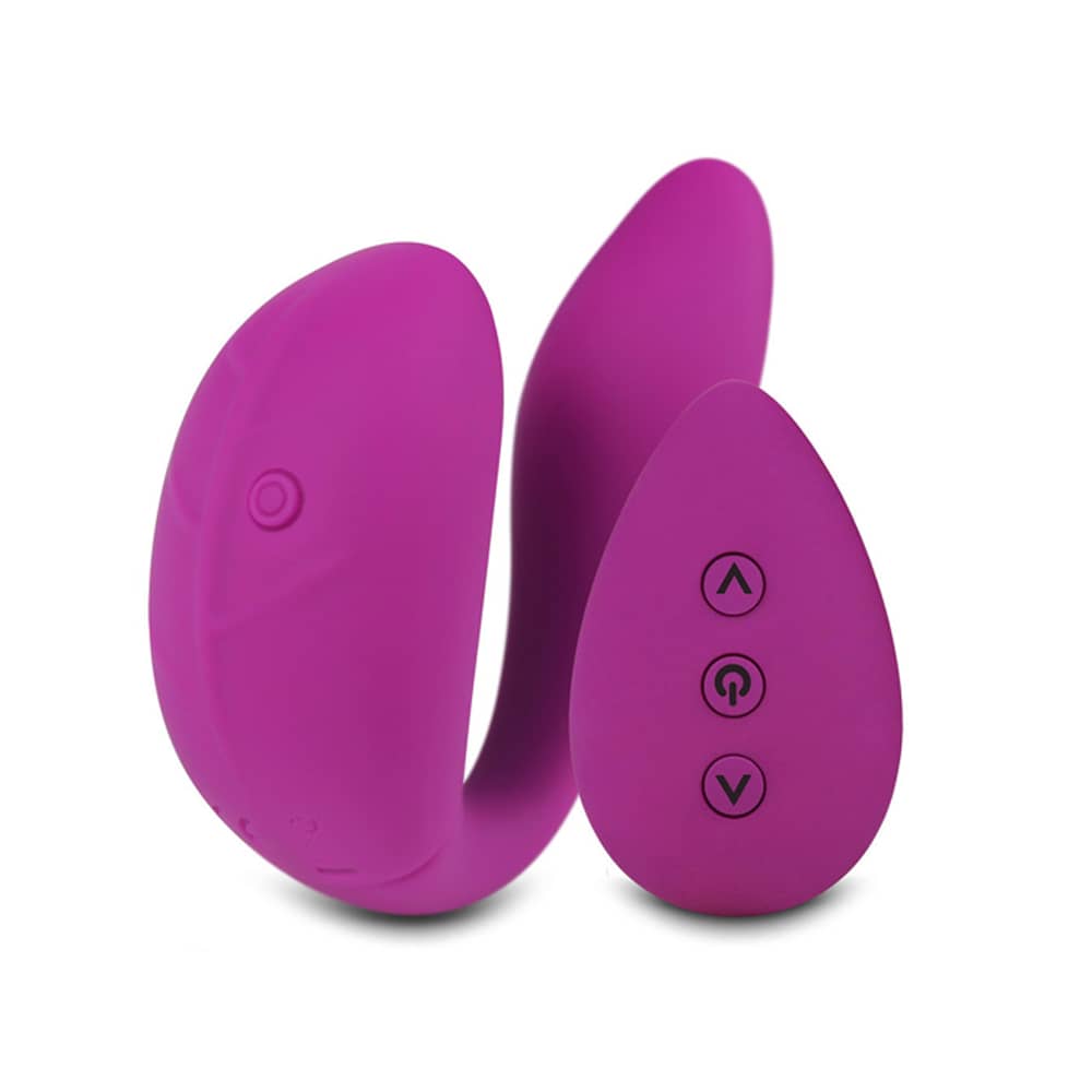 The double rush remote control vibrator is on the ground
