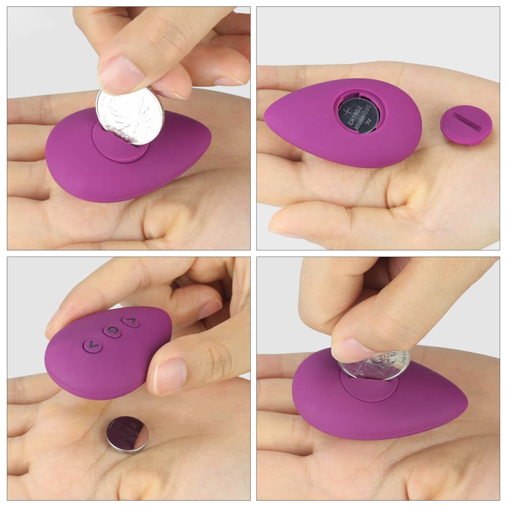 Tutorial on installing the battery in the remote control of the body safe remote control vibrator