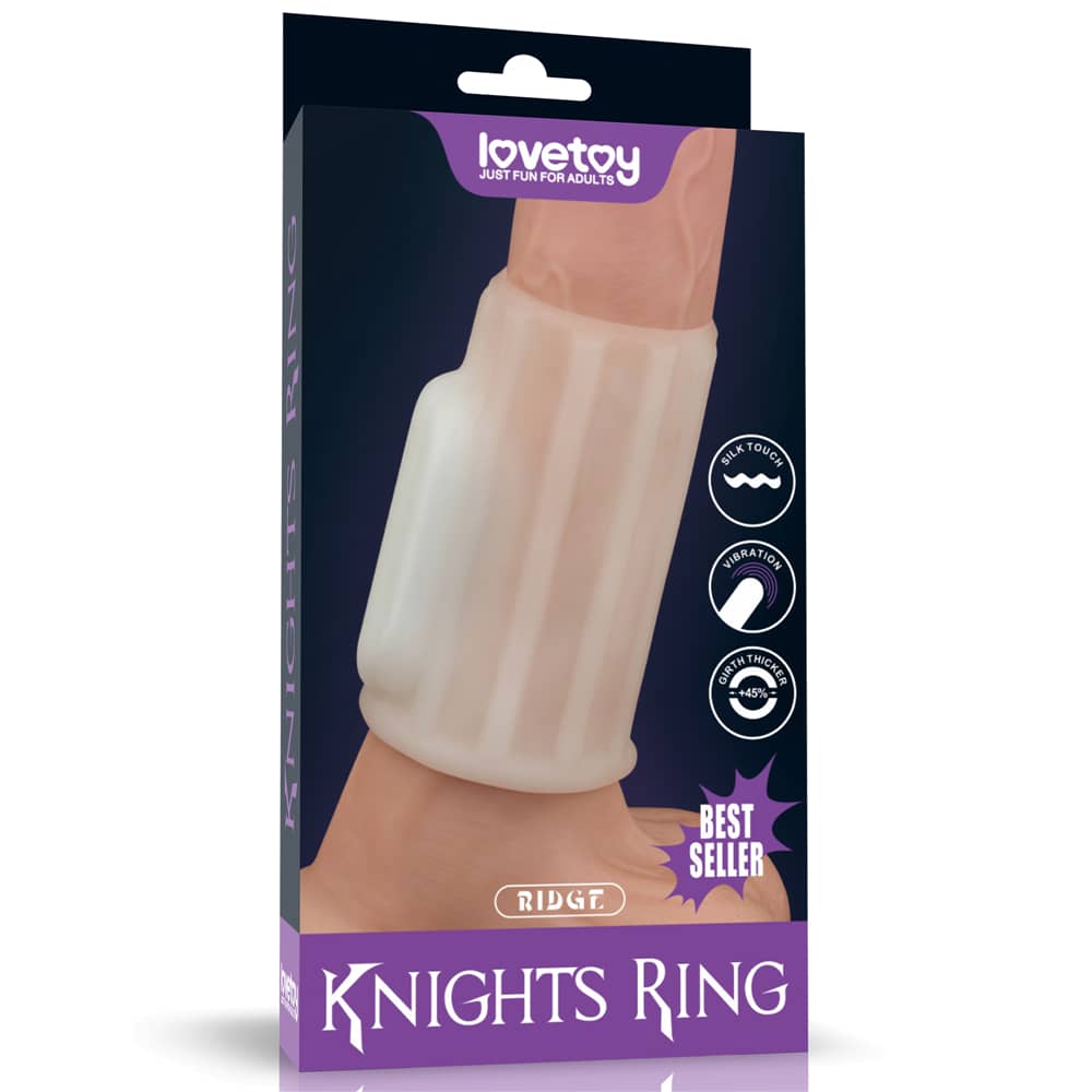 Penis Sleeve Vibrating Cock Ring +45% Girth