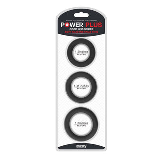 The packaging of the black power plus soft silicone snug ring