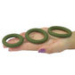 Thegreen power plus soft silicone snug ring has three different sizes rings