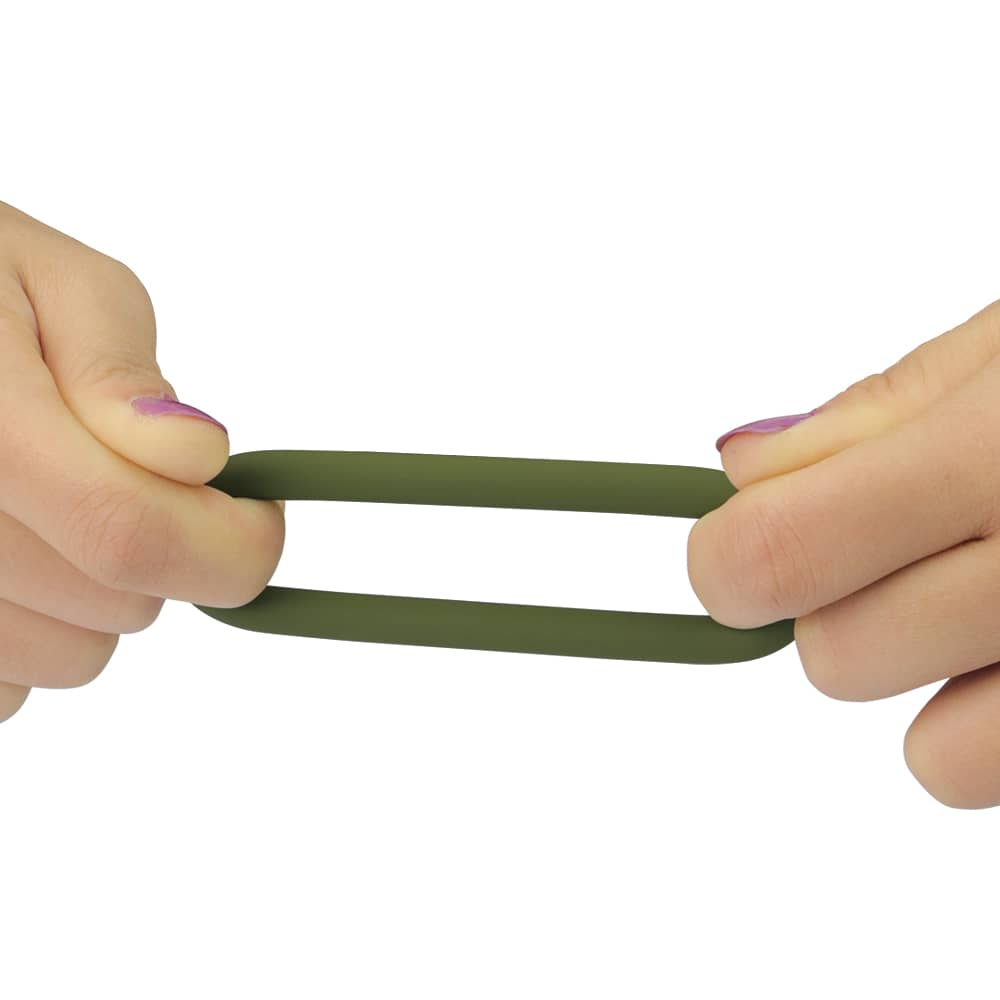 The green power plus soft silicone snug ring is ultra-stretchy