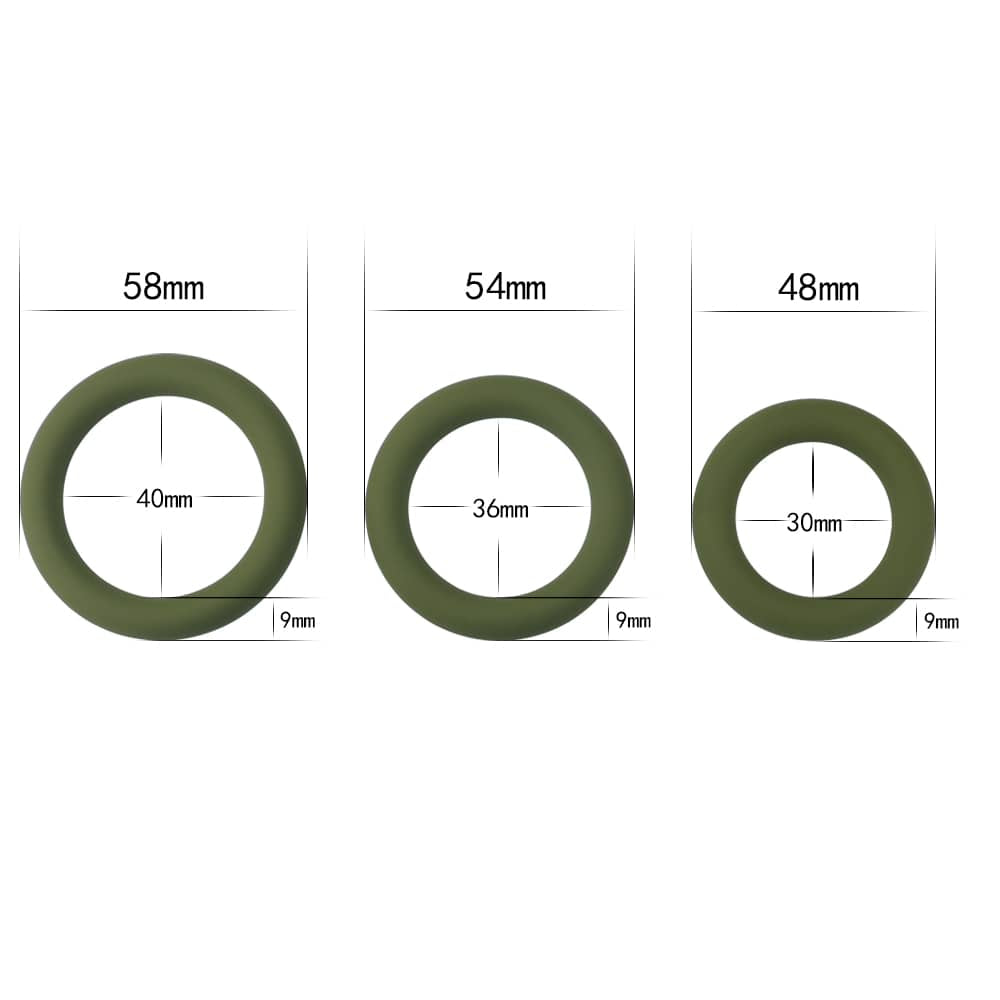 The size of the green power plus soft silicone snug ring