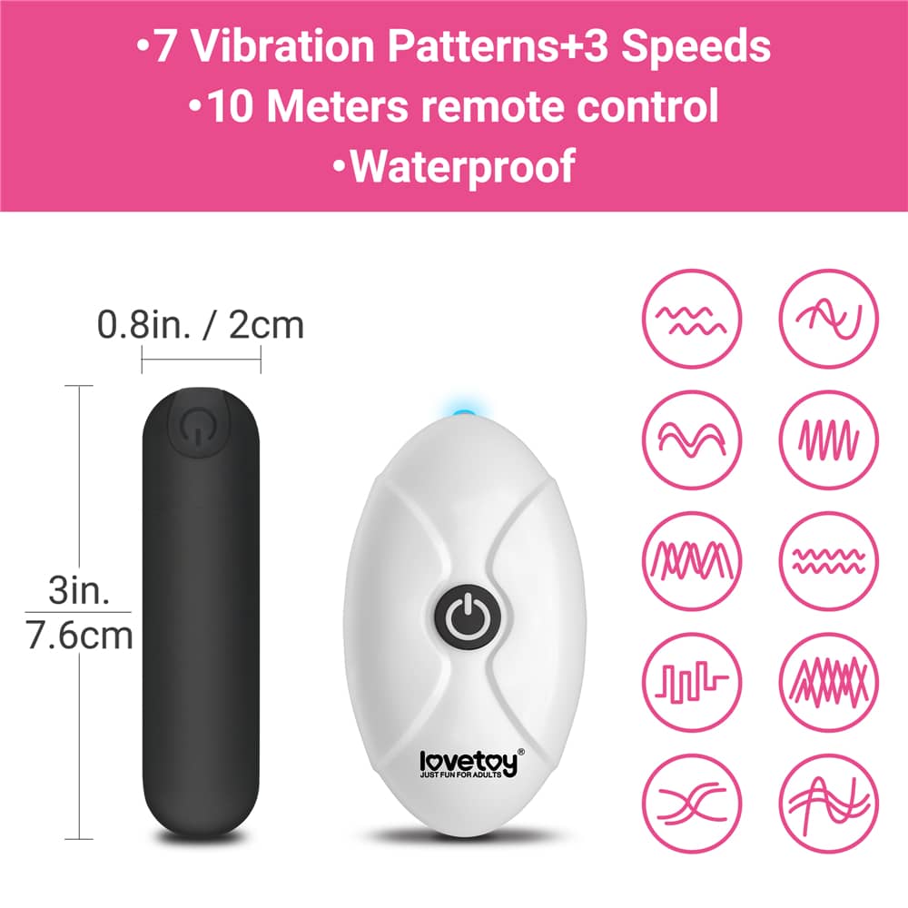 The vibrator of the printed vibrating sexy panties has 7 vibration patterns and 3 speeds