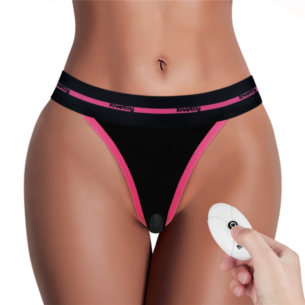 Press the remote control to turn on the vibrator of the printed vibrating sexy panties