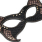 The rebellion reign cat mask is made from durable PU material