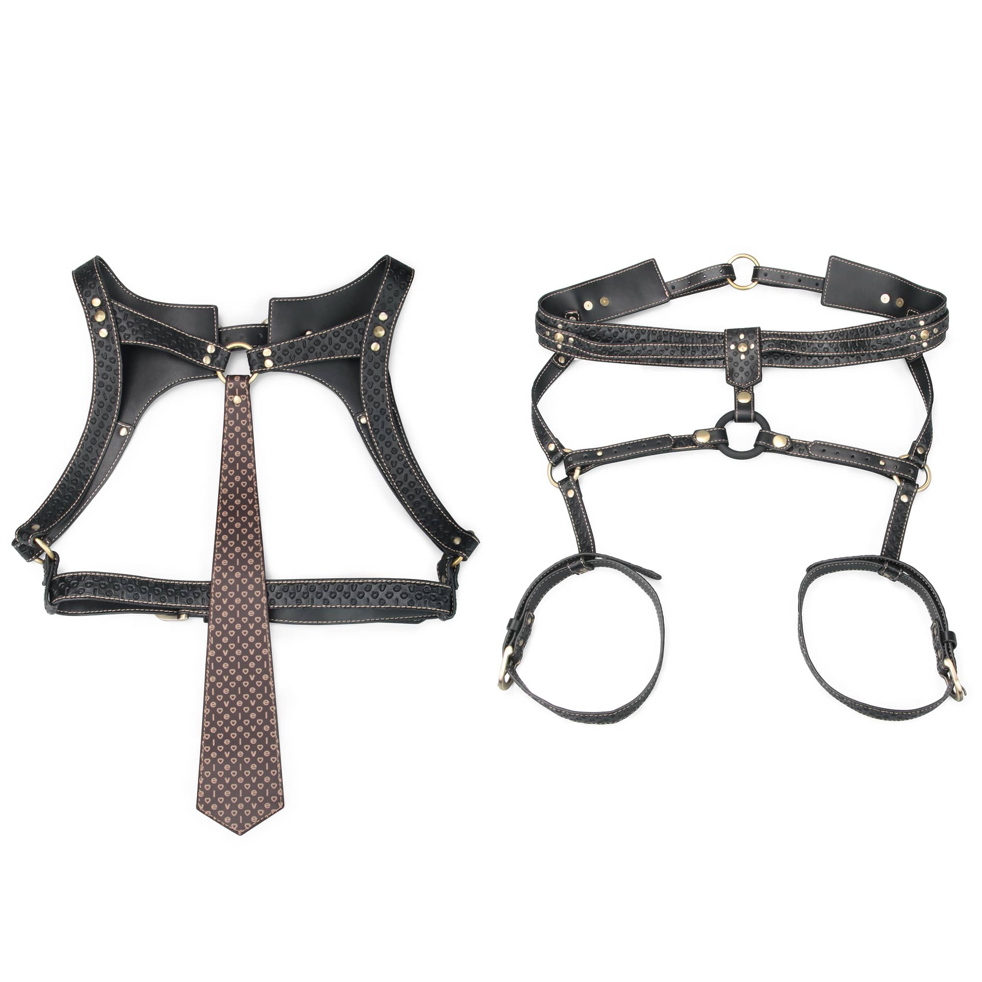 The 2 parts of the rebellion reign full body harness