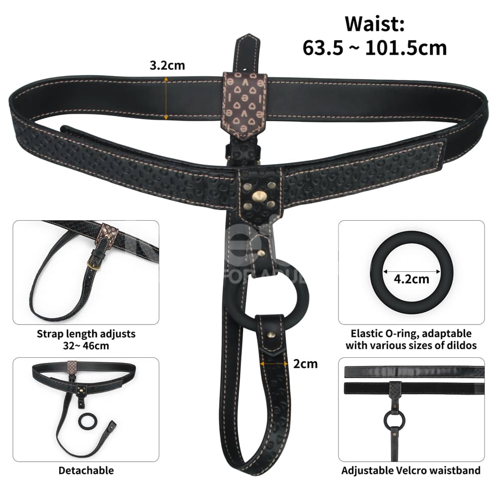 The size of the rebellion reign strap on harness