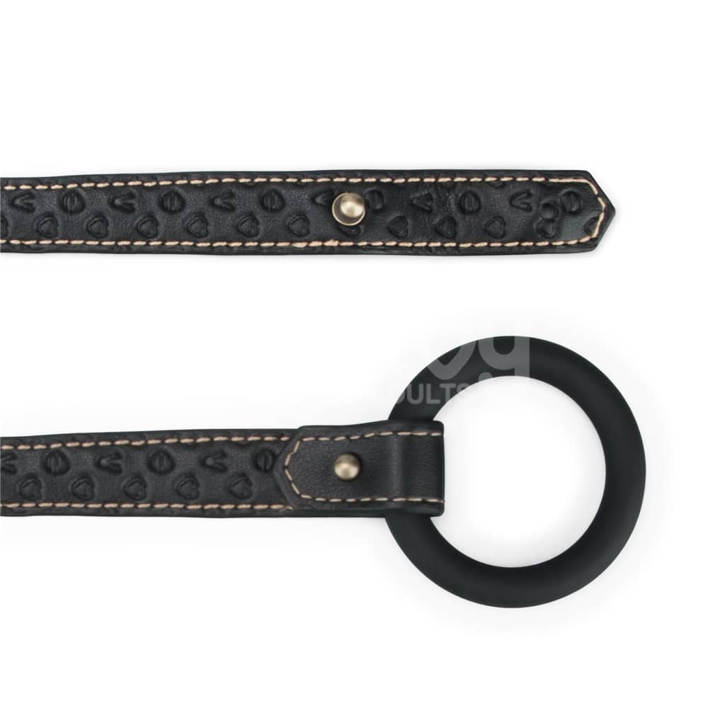 The slicone o ring of the rebellion reign strap on harness