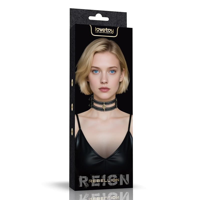 Designer Bondage | Rebellion Reign Double-strap Collar