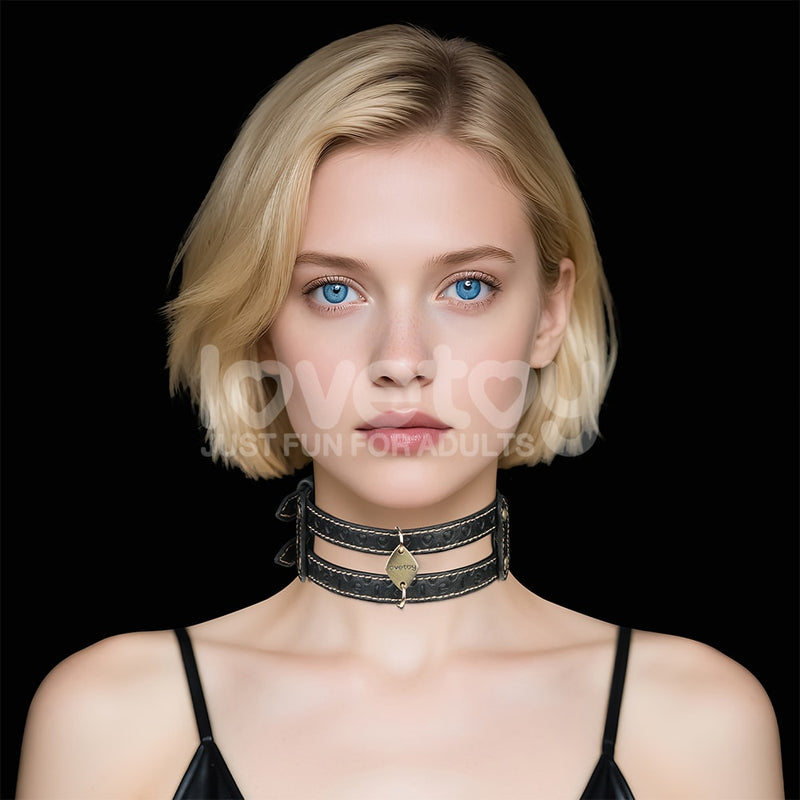 Designer Bondage | Rebellion Reign Double-strap Collar