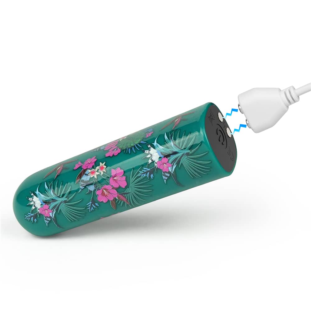 The rechargeable antheia massager features the magnetic charging funtion