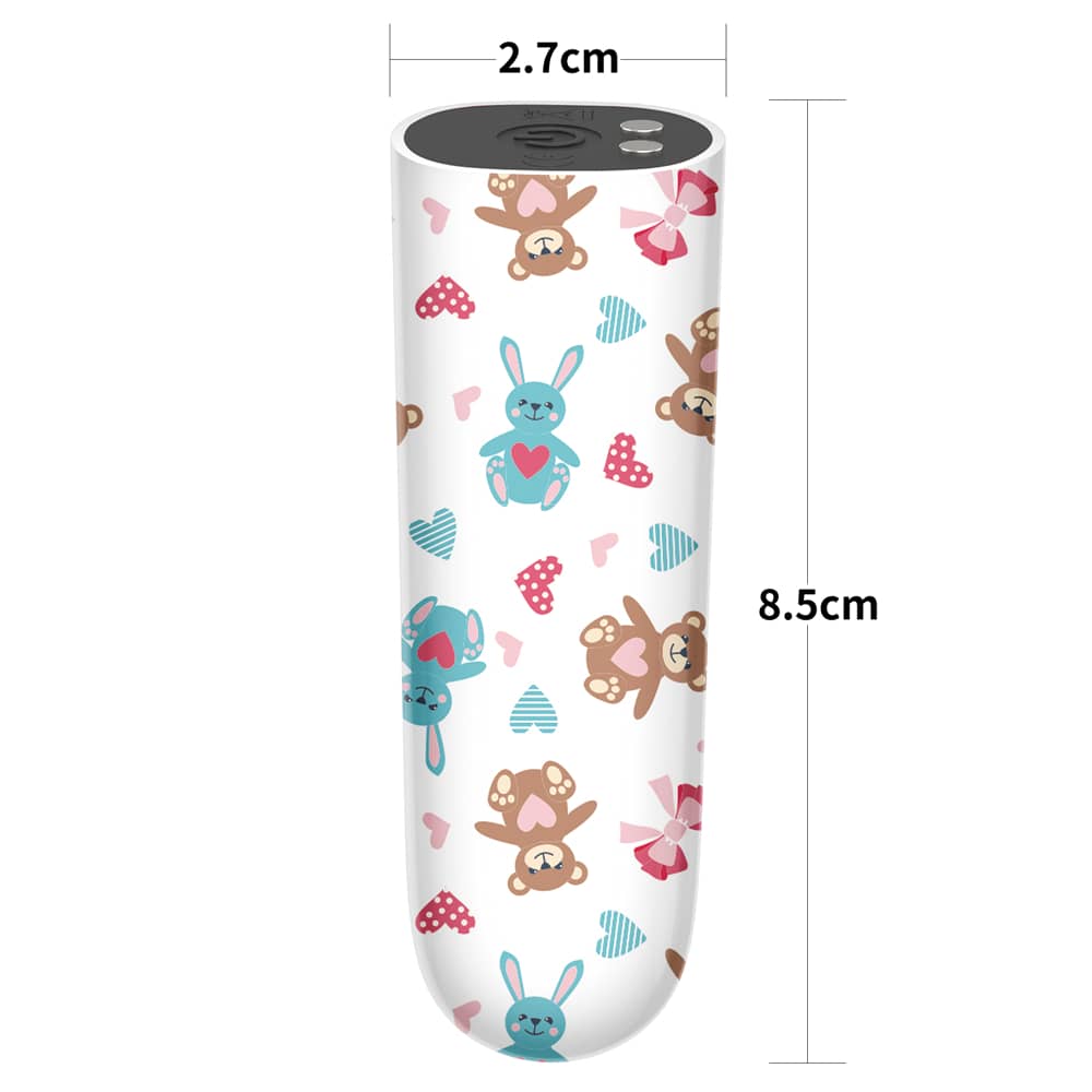 The size of the rechargeable bear massager vibrator