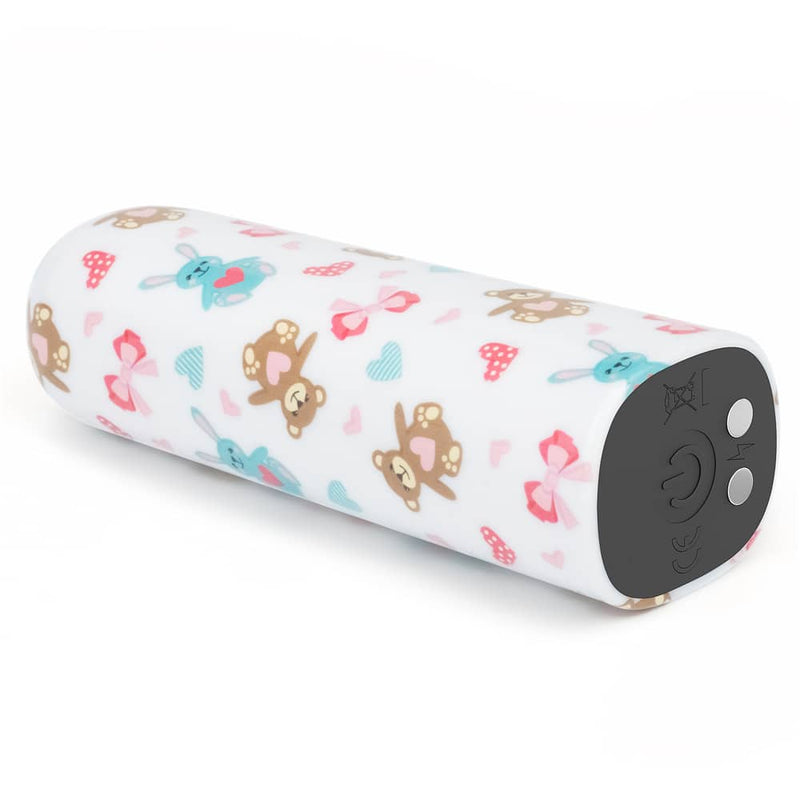 The power button of the rechargeable bear massager vibrator