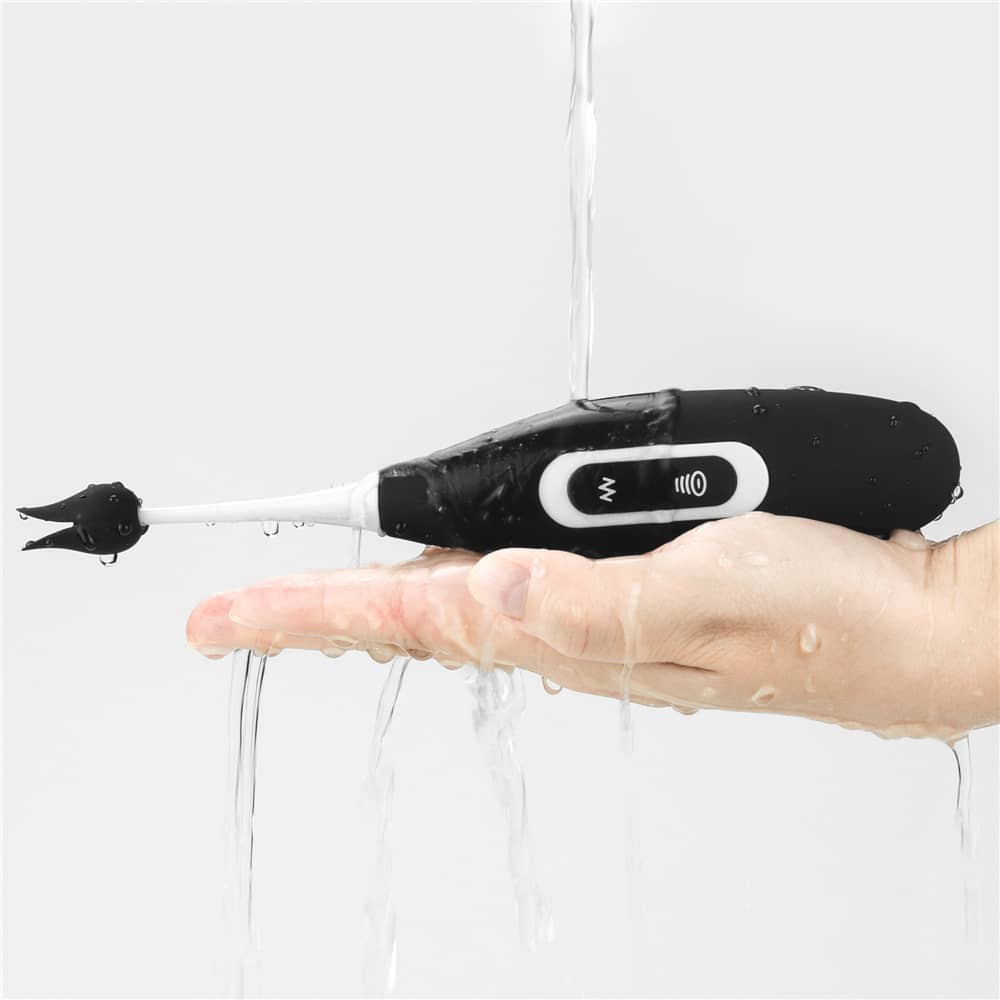 The rechargeable clit nipple sucking vibrator is fully washable