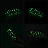 The glow in the dark heart vibrator emits green fluorescence