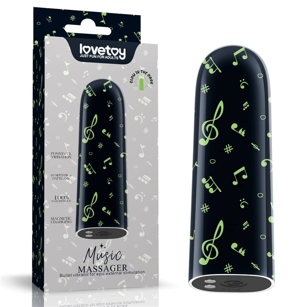 The packaging of the rechargeable luminous massager