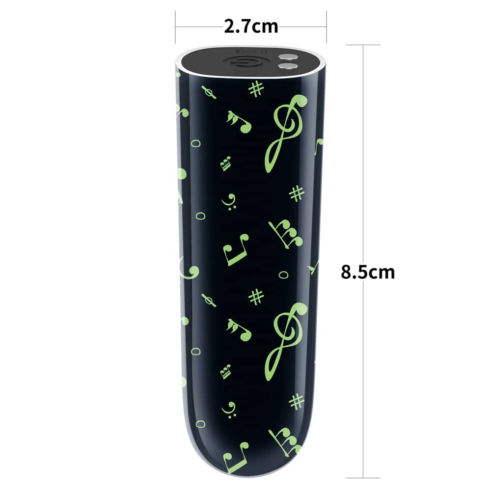 The size of the rechargeable luminous massager