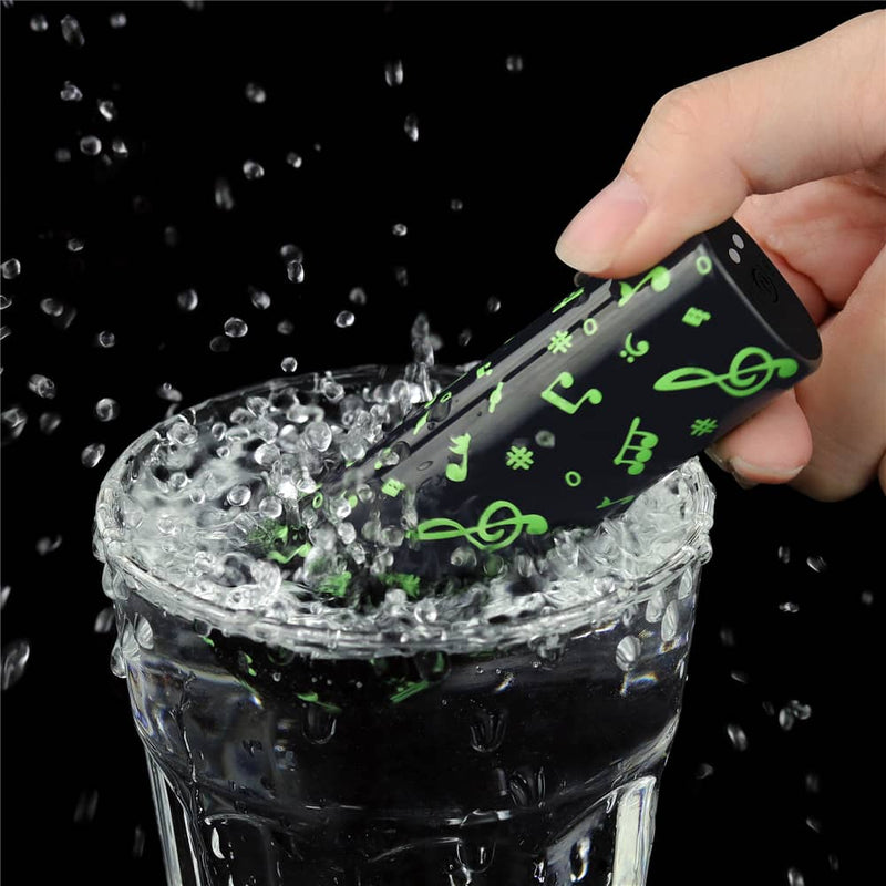 The rechargeable luminous massager is 100% waterproof