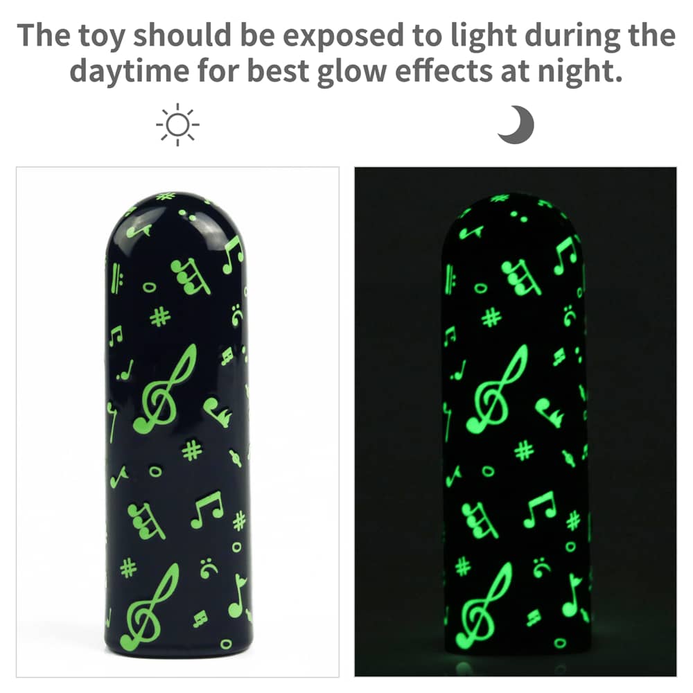 The rechargeable luminous massager should be exposed to light during the daytime for best glow effectis at night