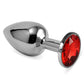 The red rosebud classic metal plug nickle free color tail