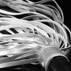 The dense tassels of the bdsm sex whip flogger for kinky play