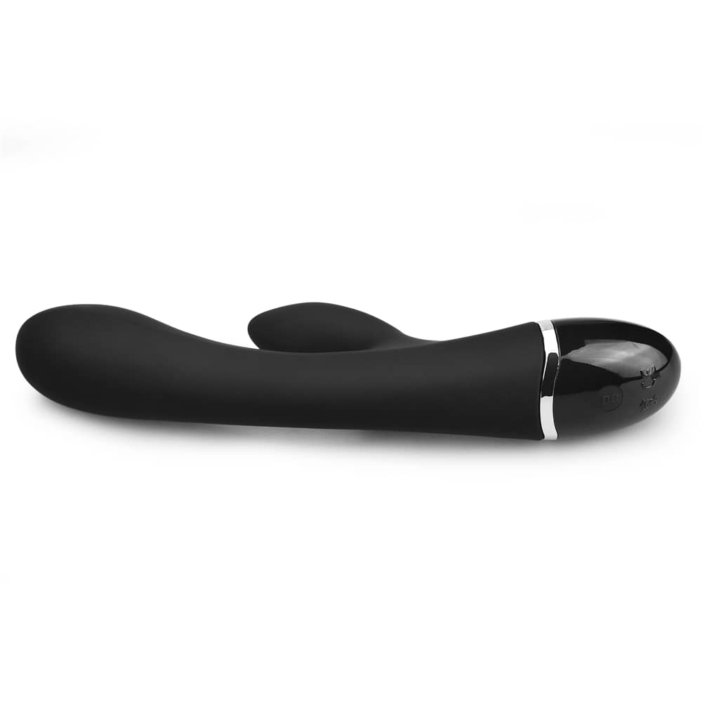 The silicone clit duo finger vibrator is put on the floor