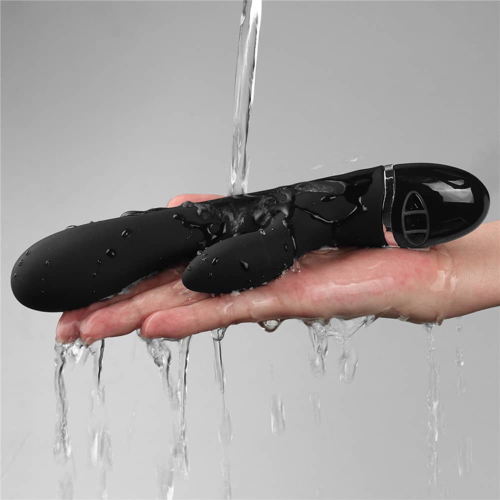 The silicone clit duo finger vibrator  is 100% waterproof