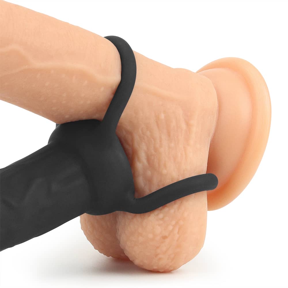 The cock ring and ball ring of the silicone fantasy double prober anal plug